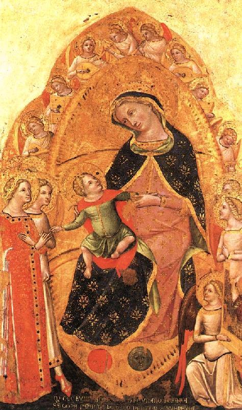 Lorenzo Veneziano Marriage of St Catherine Spain oil painting art